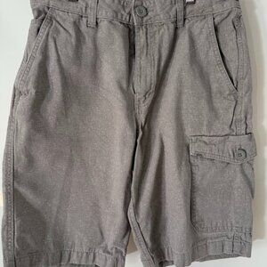 Vans Gray Cotton Cargo Shorts, waist size 30